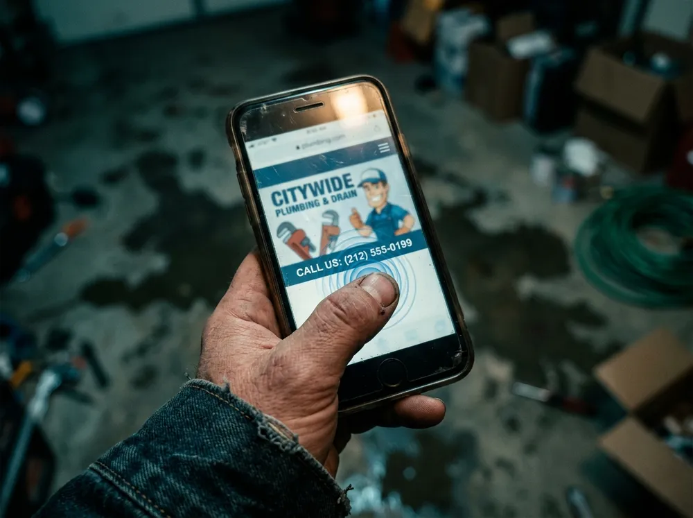 It's a picture of a phone number. He tapped it four times.